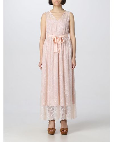 Twin Set Dress In Chantilly Lace - Pink