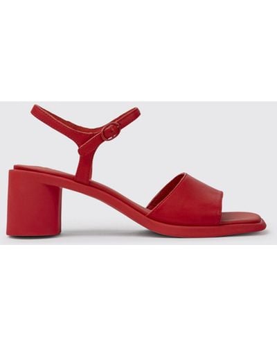 Camper Heeled Sandals - Red