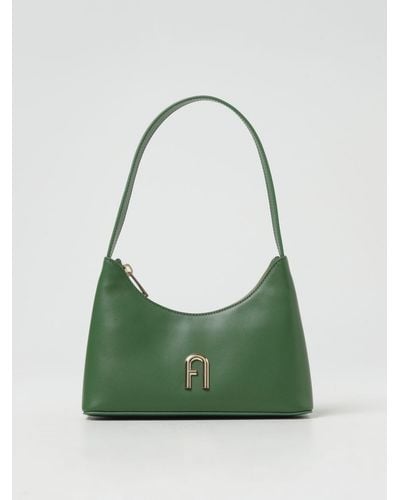 Furla Diamante Leather Bag - Green