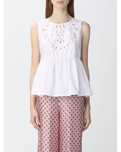 Liu Jo Top With Embroidery - White