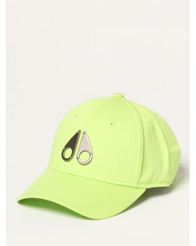 Moose Knuckles Cappello in cotone con logo in metallo - Verde