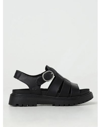 Timberland Flat Sandals - Black