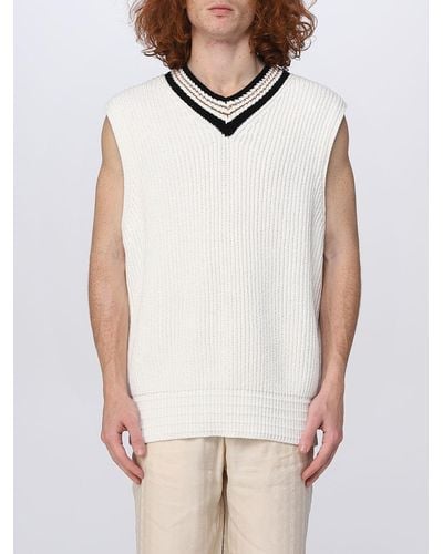 Golden Goose Deluxe Brand Cotton Knit Papyrus Waistcoat - White