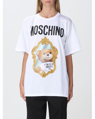 Moschino T-shirt With Teddy Print - White