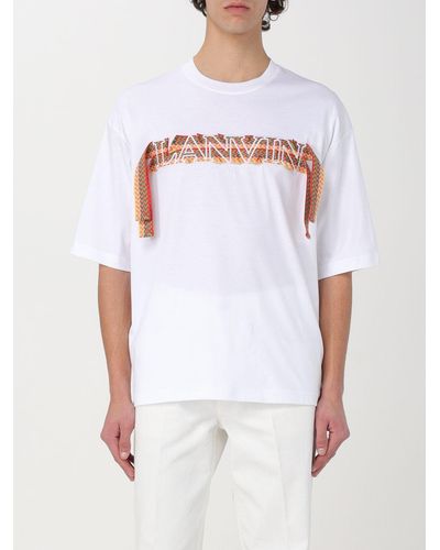 Lanvin T-shirt in cotone con applicazione - Bianco