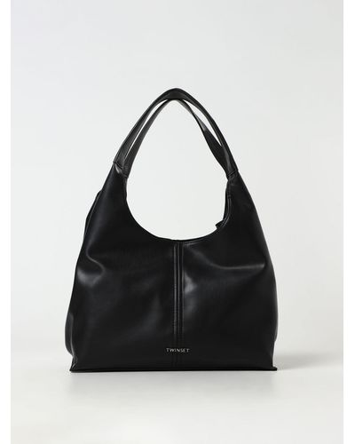 Twin Set Shoulder Bag - Black