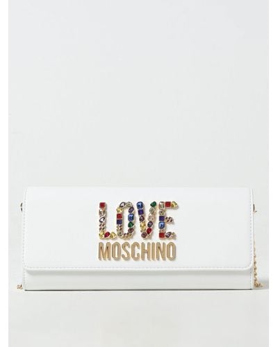 Love Moschino Sac porté épaule - Blanc