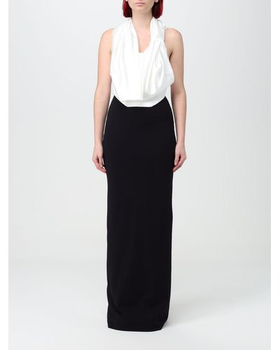 Solace London Kara Dress With Draped Panel - Black