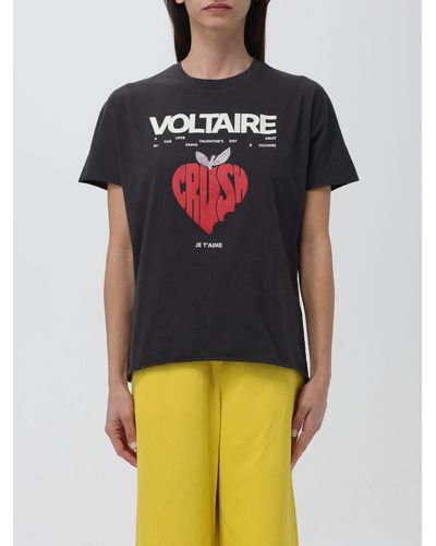 Zadig & Voltaire T-shirt in cotone con logo - Multicolore