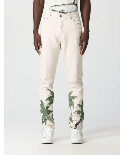 Palm Angels Jeans in denim - Bianco
