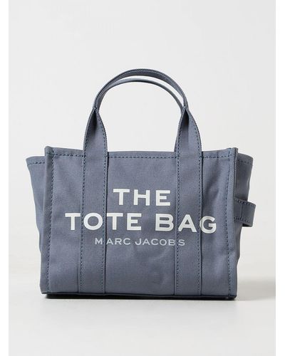 Marc Jacobs Borsa The Small Tote Bag in canvas - Blu