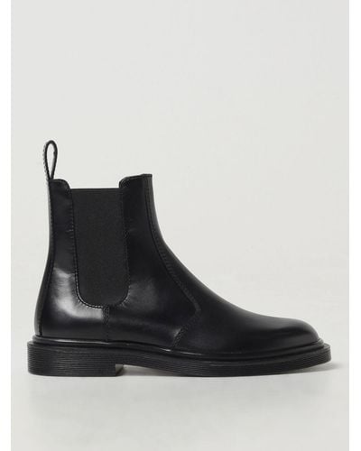 The Row Flat Ankle Boots - Black