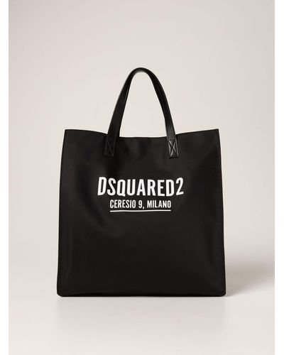 DSquared² Nylon Bag With Logo - Black