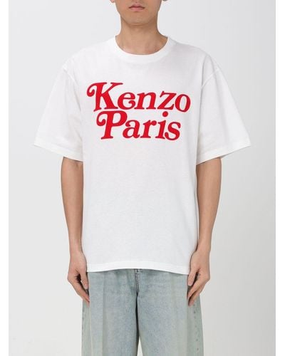 KENZO Camiseta de algodón jersey - Blanco