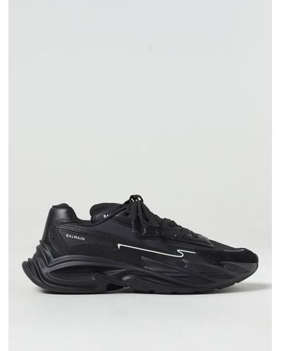 Balmain Zapatillas Low Top Run Fila - Negro