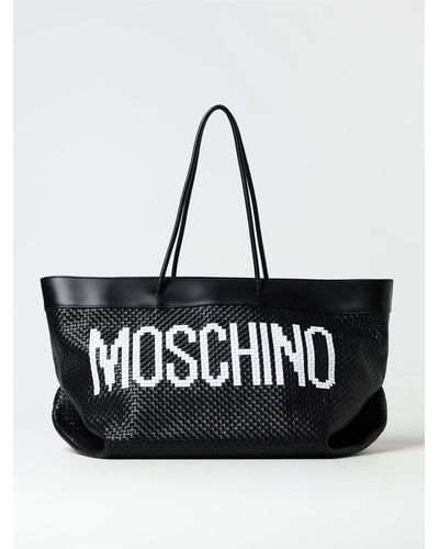 Moschino Tote Bags - Black