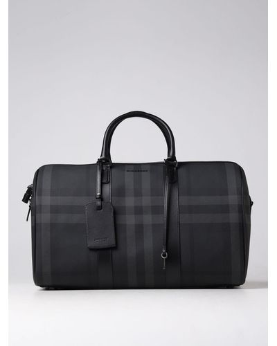 Burberry Ostrich Leather Holdall in Brown for Men