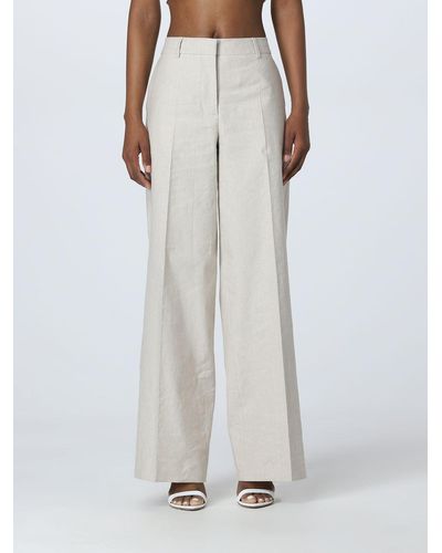 Calvin Klein Pantalone in misto lino - Neutro