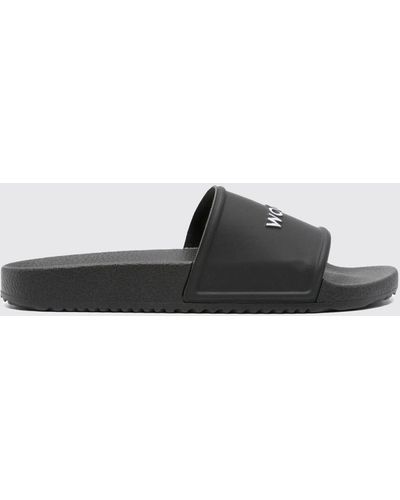 Woolrich Flat Sandals - Black