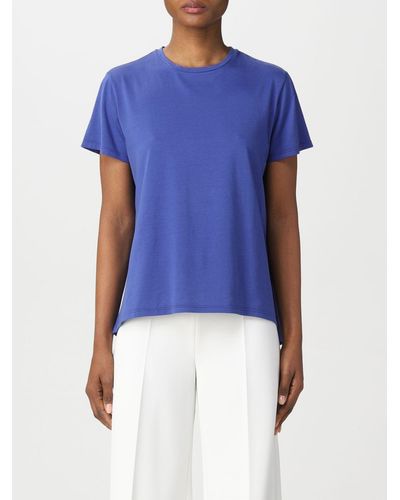 Aspesi T-shirt In Cotton Jersey - Blue