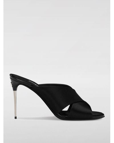 Dolce & Gabbana Flat Sandals - Black
