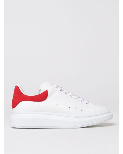 Alexander McQueen White Thick Sole Sneakers for Men | Lyst