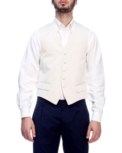Brian Dales Suit Vest - White