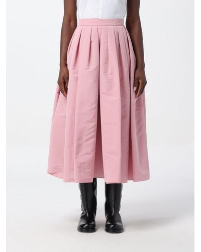 Alexander McQueen Wide Skirt - Pink