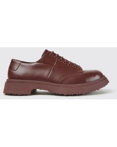 Camper Walden Lace-up Shoes In Calfskin - Brown