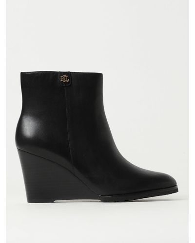 Lauren by Ralph Lauren Wedge Shoes - Black