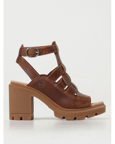 Timberland Heeled Sandals - Brown