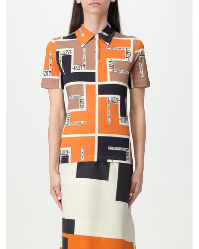 Fendi Polo Shirt - Orange