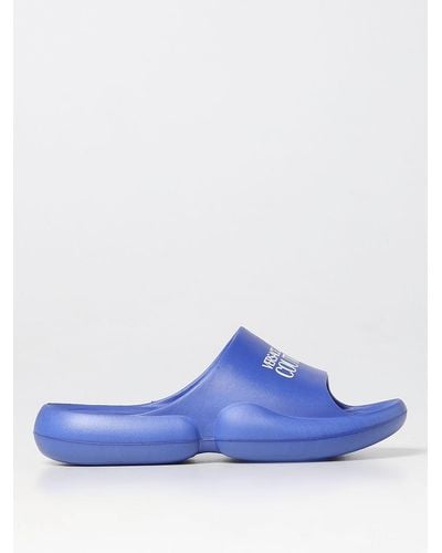 Versace Sliders in gomma - Blu