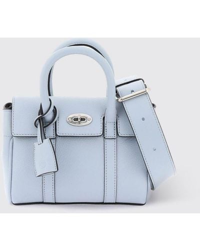 Mulberry Borsa Bayswater mini in pelle a grana - Blu