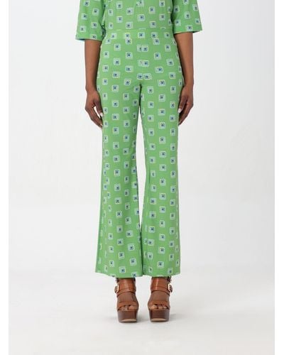 Maliparmi Pantalone in jersey stampato - Verde