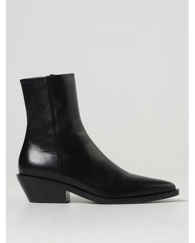 A.Emery Flat Ankle Boots - Black