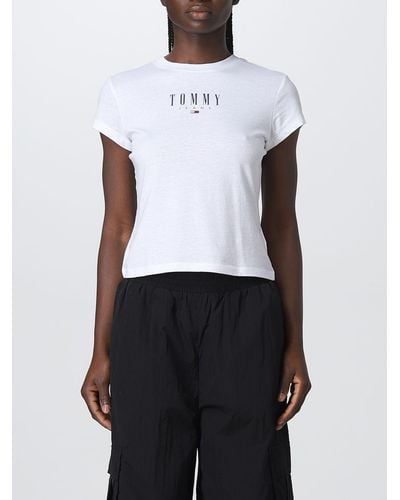 Tommy Hilfiger T-shirt in cotone stretch - Bianco