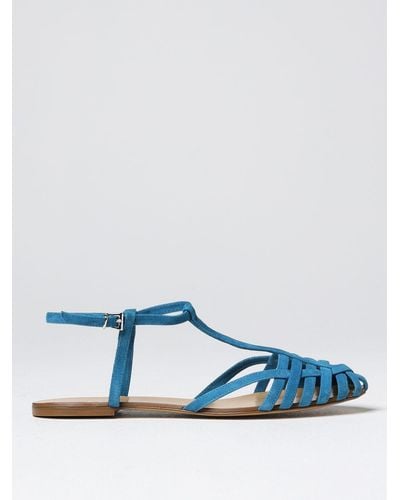 Anna F. Flat Sandals - Blue