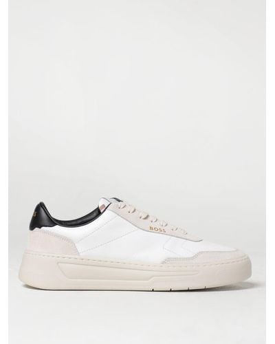 BOSS Sneakers Baltimore in pelle - Neutro