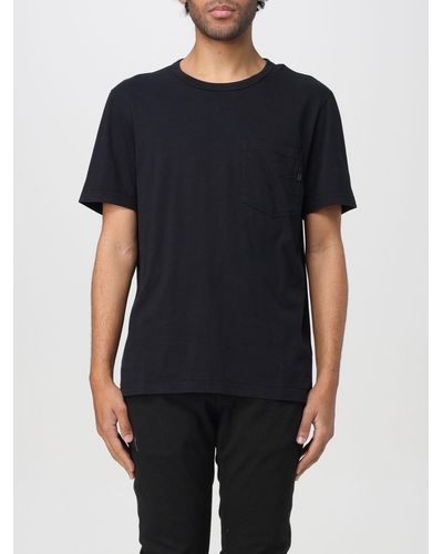 Dondup T-shirt basic in cotone con tasca - Nero