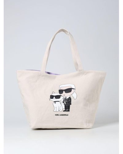 Karl Lagerfeld Tragetasche - Weiß
