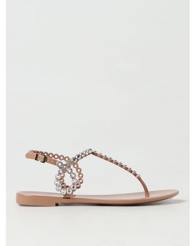 Aquazzura Flache sandalen - Natur