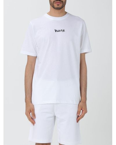 DISCLAIMER T-shirt in cotone con logo - Bianco