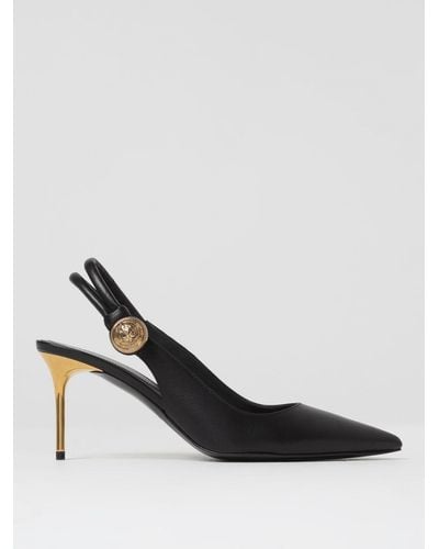 Balmain Slingback Alma in pelle - Nero