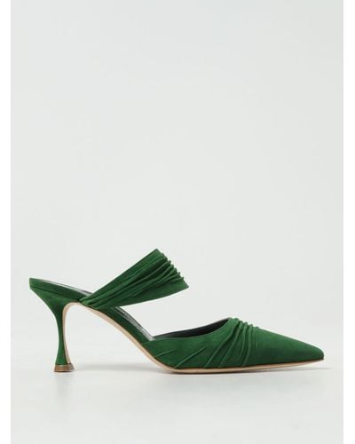 Manolo Blahnik High Heel Shoes - Green