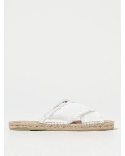 Castañer Flat Sandals - Natural