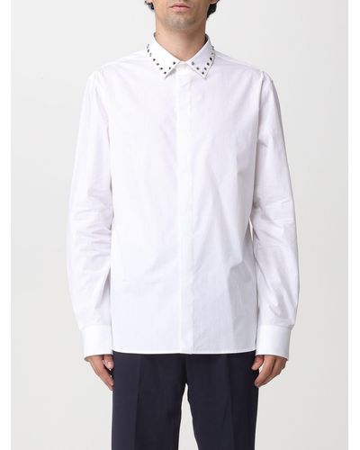 Valentino Shirt With Black Untitled Studs - White