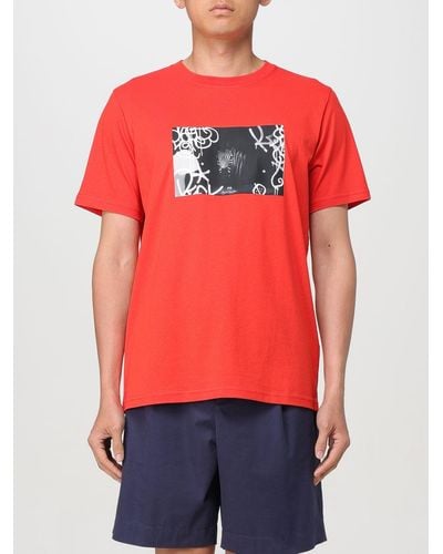 PS by Paul Smith T-shirt stampata - Rosso