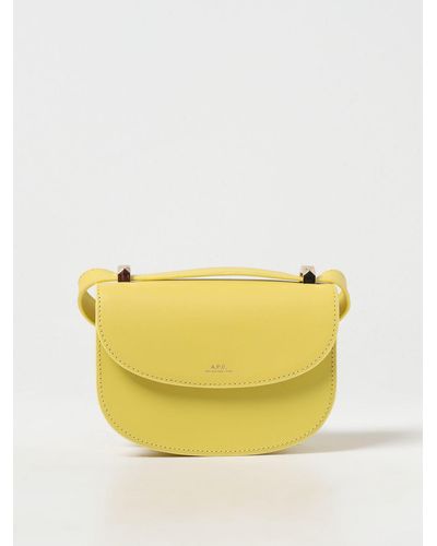 A.P.C. Genève Leather Bag - Yellow
