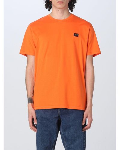 Paul & Shark T-shirt basic con mini logo - Arancione